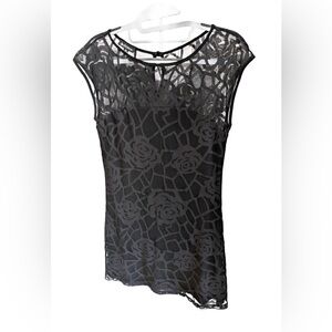 Le Château Vintage Sheer Floral Mini – Size S | Circa 2010